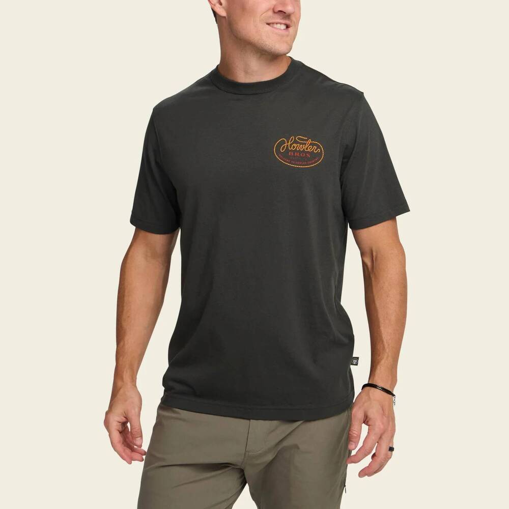 NEW HOWLER BROTHERS lasso classic t-shirt in antique black